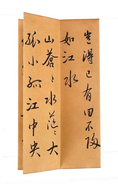 null ÉCOLE CHINOISE / CHINESE SCHOOL

A small ink on paper cursive calligraphy album....