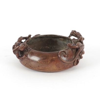 null CHINE / CHINA

A copper incense burner decorated with two dragons.

Diameter...