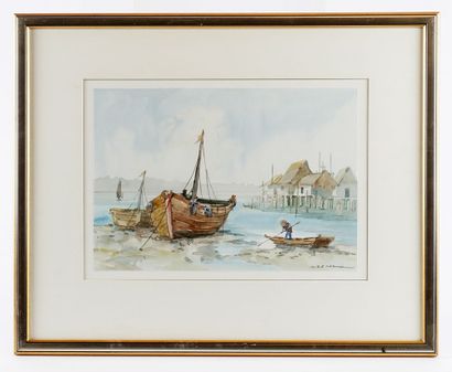 null ASIE / ASIA

Aquarelle représentant des bateaux en Asie (Chine du Sud/Vietnam)

48,5...