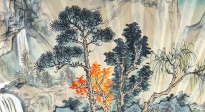 null ÉVENTAIL / FAN

Eventail à décor peint d’un paysage. 
Chine, XXe siècle

Longueur...