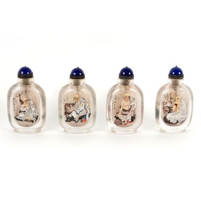 null TABATIÈRE / SNUFF BOTTLE

Set of eight crystal inner painted snuff bottles....