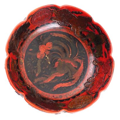 null JAPON / JAPAN 

Red glazed ceramic bowl. 
Japan, early 20th century

Diameter...