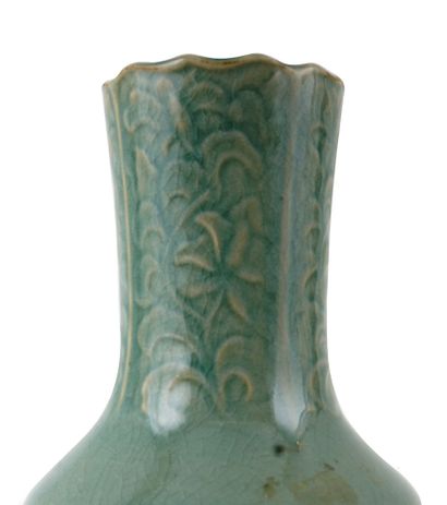 null ASIE DE L'EST / EAST ASIA

Celadon glazed vase. 
Japan or Korea, 2nd half of...