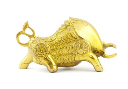 null JAPON / JAPAN 

Gilded metal bull
Japan, 2nd half of the 20th century

Length...