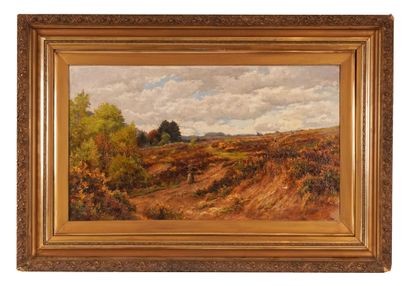 null BENGER, William Edmund (1841-1915)
Paysage champêtre
Huile sur toile
Signée...