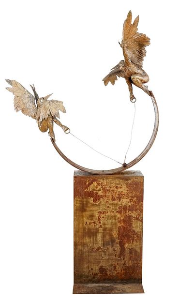 MARÍN, Jorge (1963-)
Two perched angels
Metal...