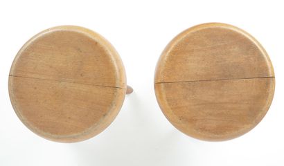 null CHARLOTTE PERRIAND (1903-1999)

Pair of "Berger" stool in wood by the artist...