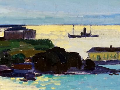 null WEHMAS, Einari (1898-1955)
Untitled - Sea scape
Oil on canvas
Signed on the...