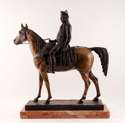 null MORISE, Louis Marie (1818-1883)
Napoleon Bonaparte on Horseback
Bronze on a...