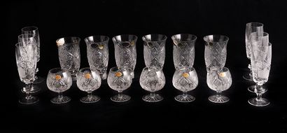 null "BOHEMIA" CRISTAL / CRYSTAL

Ensemble de 6 verres à eau (contient du plomb),...