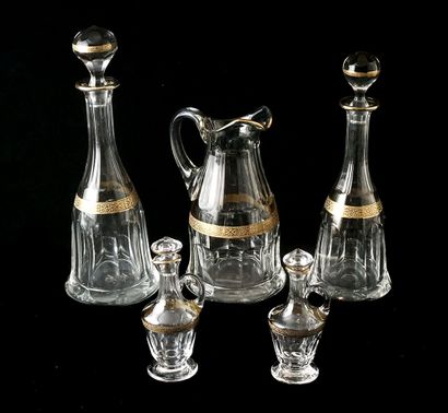 null MOSER 

Important MOSER set in the Adela Melikoff style including : 
- 14 cordial...