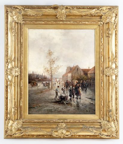 null BARBARINI, Emil (1855-1933)
"At the surroundings of Mecheln"
Oil on canvas
Signed...
