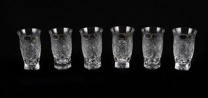 null "BOHEMIA" CRISTAL / CRYSTAL

Ensemble de 6 verres à eau (contient du plomb),...