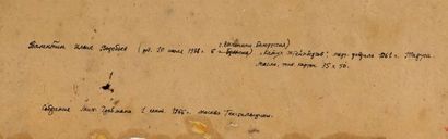 null VOROB'EV, Valentin Il'ich (1938-)
Untilted
Gouache on paper
Numerous inscriptions...