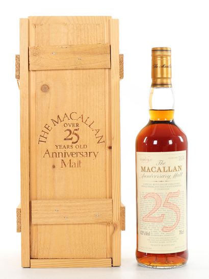 null The Macallan Anniversary Malt 25 Year Old Single Malt Scotch Whisky 1969
Speyside...