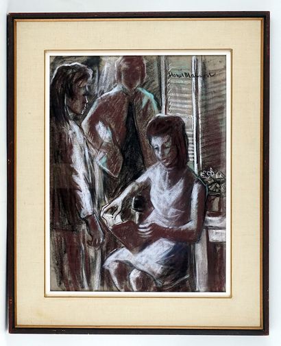 null MASSON, Henri Léopold (1907-1996)
Untitled - Young reader
Watercolour
Signed...