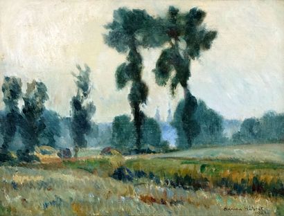 null HÉBERT, Adrien (1890-1967)
Untitled - Landscape
Oil on canvas
Signed and dated...