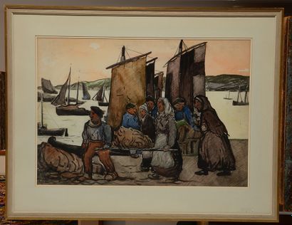 null FORTIN, Marc-Aurèle (1888-1970)
Pêche à Honfleur, vers 1934
Aquarelle
No du...