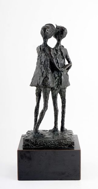 null WINANT, Alice (1928-1989)
Le secret
Bronze à patine sombre
Signé et numéroté...