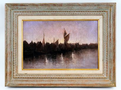 null SKELTON, Leslie James (1848-1929)
Marine
Oil on canvas
Signed on the lower left:...
