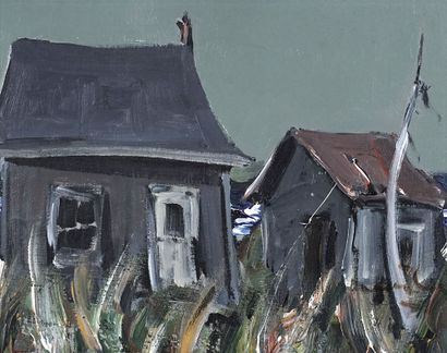 null CANTIN, Roger (1930-2018)
"La maison du vieux garçon en Gaspésie"
Huile sur...