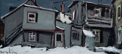 null CANTIN, Roger (1930 - 2018)
"Basse ville Quebec, rue Christophe Colomb"
Acrylique...