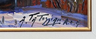 null TATOSSIAN, Armand (1951-2012)
Paysage hivernal
Huile sur toile
Signée en bas...