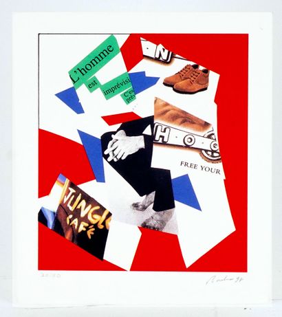 null BARBEAU, Marcel (1925-2016)
"Collage" 
Sérigraphie sur papier Arches
Signée...