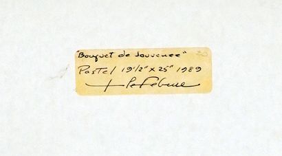 null LEFEBURE, Jean (1930-2013)
"Bouquet de jouvance"
Pastel on paper
Signed and...