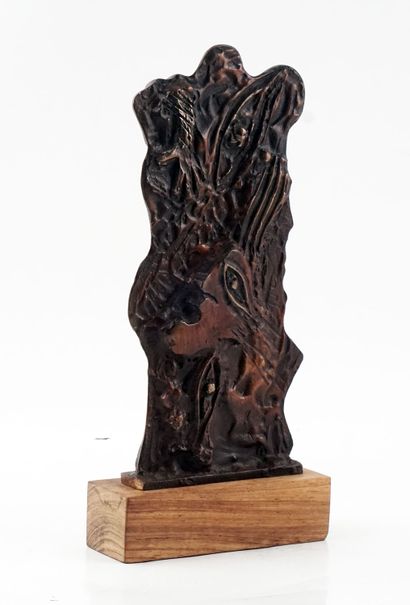 null KIEFF (Grediaga, Antonio dit) (1936-)
Untitled
Bronze on a wooden base
Signed...