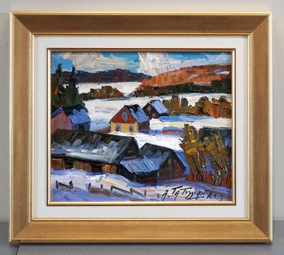 null TATOSSIAN, Armand (1951-2012)
Winter scene
Oil on canvas
Signed on the lower...