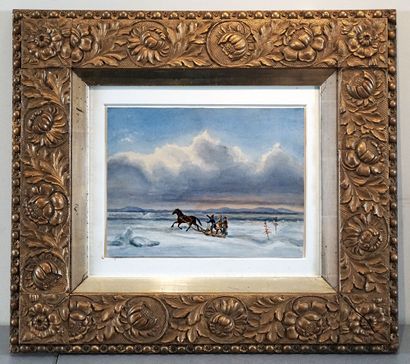 null CANADIAN SCHOOL 19th C.
Sleigh Ride
Watercolour on paper

Provenance:
Collection...