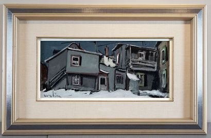 null CANTIN, Roger (1930 - 2018)
"Basse ville Quebec, rue Christophe Colomb"
Acryilic...