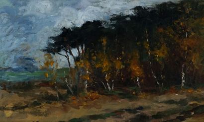 null BEAU, Henri (1863-1949)
"À l"orée du bois"
Oil on canvas
Sifgned on the lower...