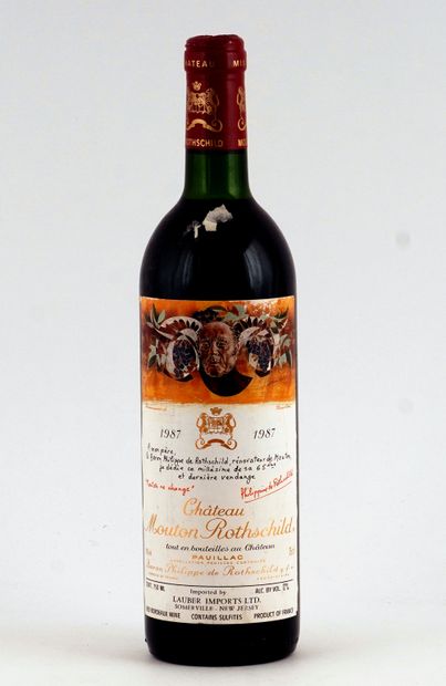 null Château Mouton Rothschild 1987
Pauillac Appellation Contrôlée
Niveau B
1 bo...