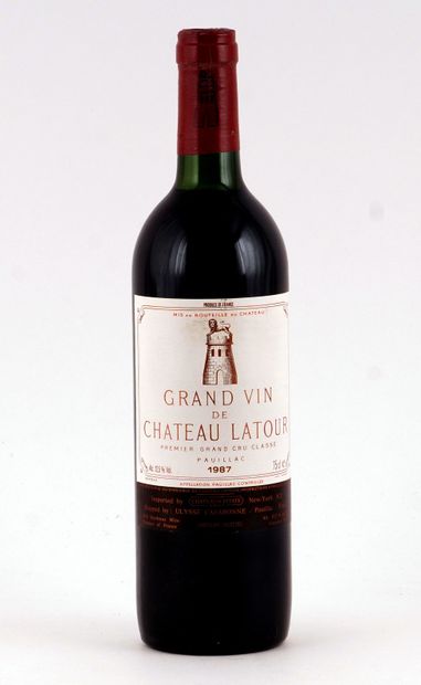 null Château Latour 1987
Pauillac Appellation Contrôlée
Niveau B
1 bouteille