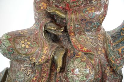 null CHINE / CHINA

Grande sculpture de la Dame de la Miséricorde en cuivre cloisonné....