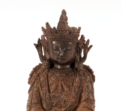 null CHINE / CHINA

Copper seated figure of the Goddess of Mercy. 

Height : 25cm...