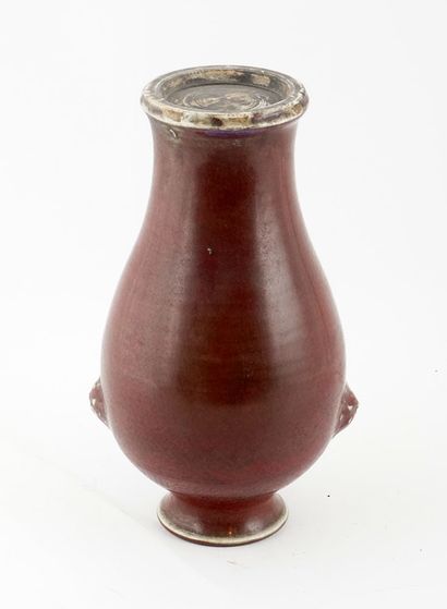 null CHINE / CHINA

Ox blood glazed vase decorated with a plum tree. 

Height : 28cm...