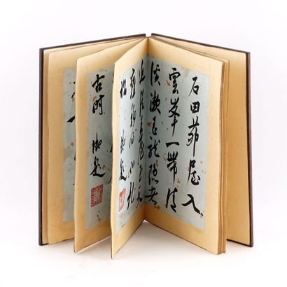 null ÉCOLE CHINOISE / CHINESE SCHOOL

Encre sur papier, album de calligraphie en...