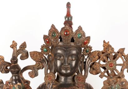 null PADMAPANI LOKESHVARA

Important gilted and lacquered statue of Padmapani Lokeshvara....