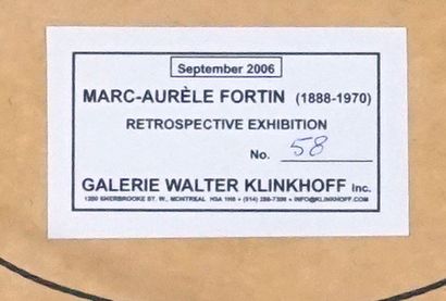 null FORTIN, Marc-Aurèle (1888-1970)
"Le port, Montréal"
Aquarelle
Signée en bas...