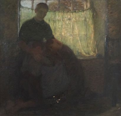 SENIOR, Mark (1864-1927)
Amour maternel
Huile...