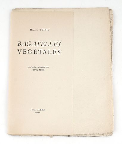 null MIRO, Joan (1893-1983)
"Bagatelles végétales"
Illustrated book containing 6...
