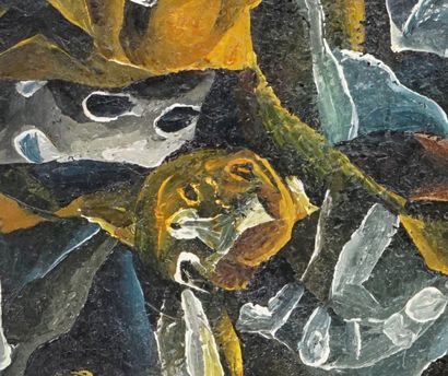 null LEONOV, Alexandre (1932-)
"ночь (Nuit)"
Huile sur toile
Signée, titrée et datée...