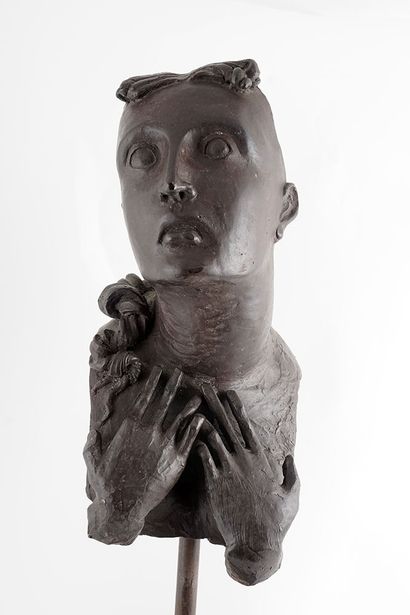 null DE DIOS, Juan (actif XXe)
Contemplation
Bronze à patine brune sur socle en marbre
Signé,...