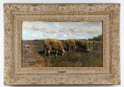 null TER MEULEN, Frans Pieter (1843-1927)
Pastorale
Huile sur toile
Signée en bas...
