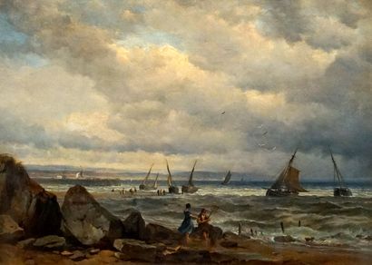 SYER, John I (1815-1885)
Paysage marin
Huile...