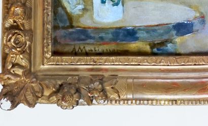 null MATIGNON, Albert (1869-1937)
La courtisane
Huile sur toile
Signée en bas à gauche:...