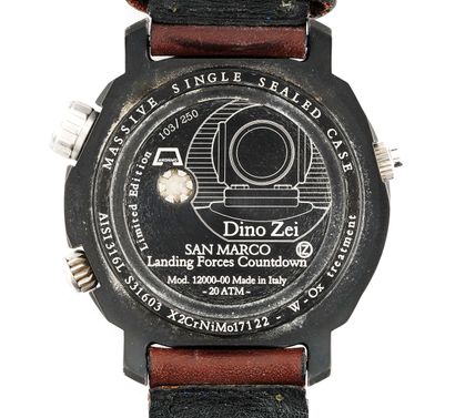 null SAN MARCO DINO ZEI
Dino Zei San Marco watch, round case in black steel, black...